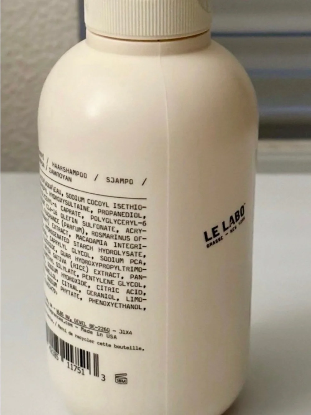 Le Labo Fragrance Basil Shampoo 250 ml Bottle